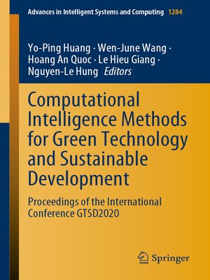cover image of Computational Intelligence Methods for Green Technology and Sustainable Development